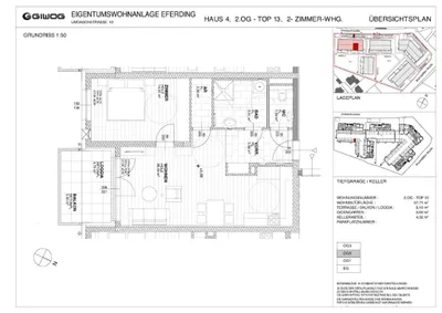 2-Zimmer-Wohnung kaufen in Eferding – 57,71 m², € 257.900 – Bild 3 von 5
