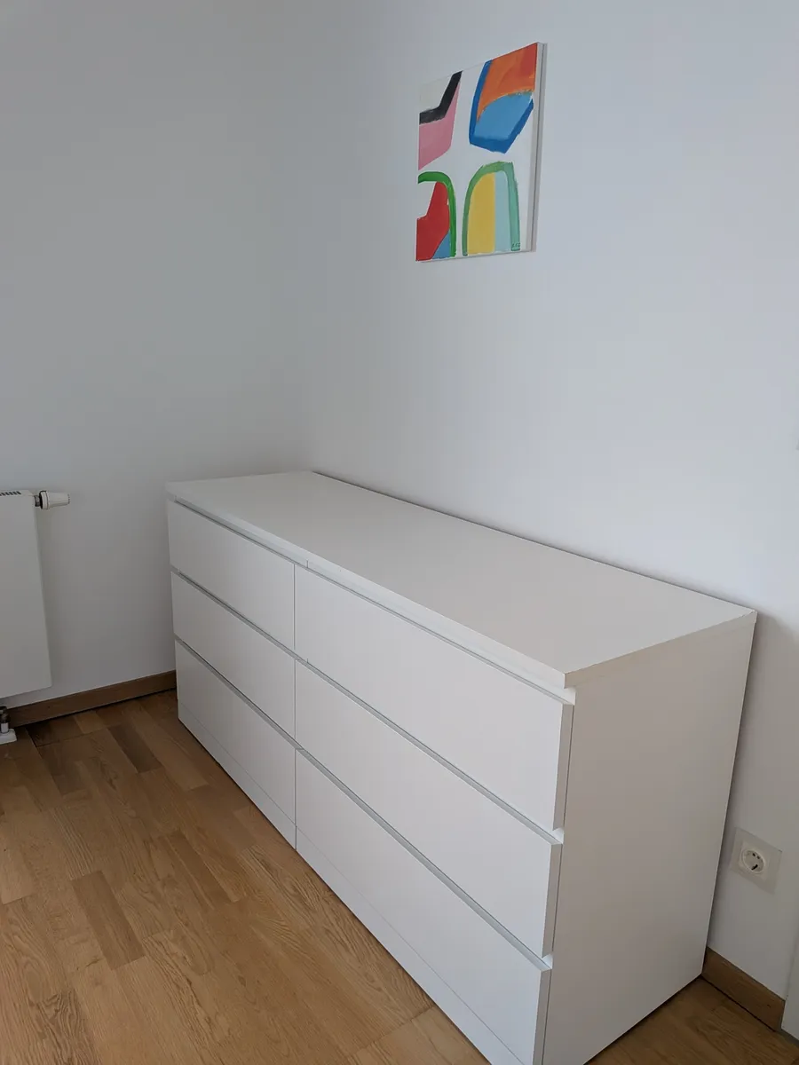 IKEA MALM 6-Drawer Dresser - White / IKEA MALM Kommode mit 6 Schubladen - Weiß, € 55,- (1030 Wien)