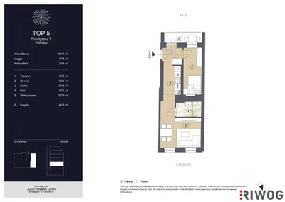 2-Zimmer-Wohnung kaufen in Wien – 43,26 m², € 250.000 – Bild 23 von 23