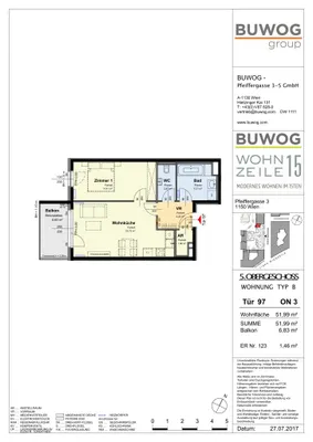 2-Zimmer-Wohnung mieten in Wien – 51,99 m², € 1.031 – Bild 8 von 8