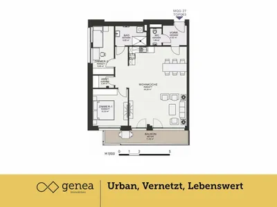 3-Zimmer-Wohnung mieten in Graz – 86,43 m², € 1.366 – Bild 2 von 20