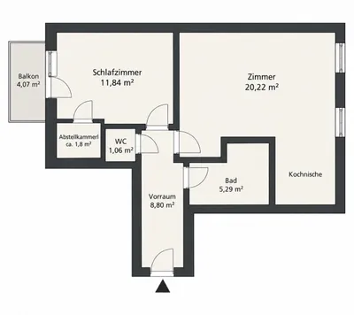 2-Zimmer-Wohnung kaufen in Graz – 48 m², € 235.000 – Bild 16 von 17