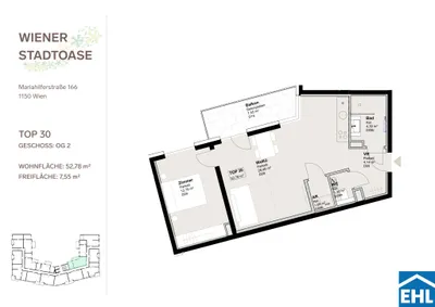 2-Zimmer-Wohnung mieten in Wien – 52,78 m², € 1.315 – Bild 18 von 18