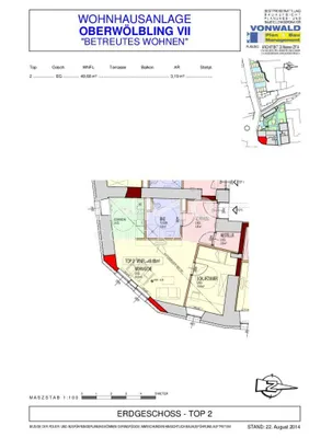 2-Zimmer-Wohnung mieten in Sankt Pölten Land – 50,28 m², € 759 – Bild 8 von 8