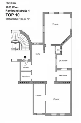 3-Zimmer-Wohnung mieten in Wien – 102,53 m², € 1.604 – Bild 14 von 15