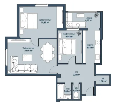 3-Zimmer-Wohnung kaufen in Wien – 74,91 m², € 449.000 – Bild 18 von 20