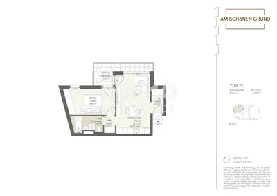 2-Zimmer-Wohnung kaufen in Wien – 49,1 m², € 305.200 – Bild 8 von 9
