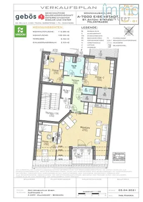 4-Zimmer-Wohnung mieten in Eisenstadt – 119,2 m², € 1.722 – Bild 13 von 13