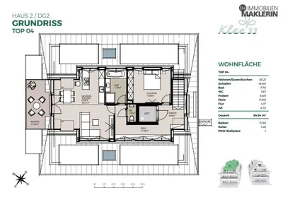 2-Zimmer-Wohnung kaufen in Linz – 84,71 m², € 769.200 – Bild 12 von 12
