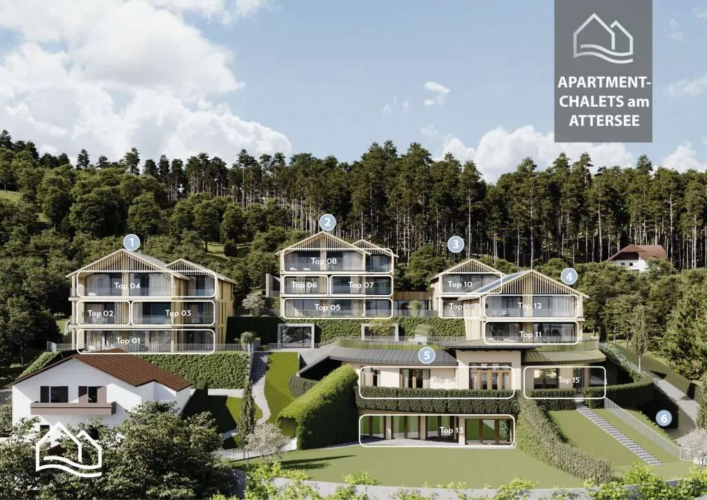 PROVISIONSFREI - Exklusive Apartment-Chalets am Attersee in Nußdorf - Ansicht 2
