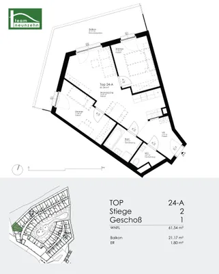 3-Zimmer-Wohnung mieten in Wien – 61,54 m², € 1.295 – Bild 16 von 16