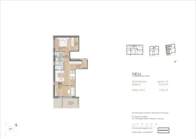 2-Zimmer-Wohnung kaufen in Villach Land – 55,8 m², € 380.000 – Bild 3 von 4