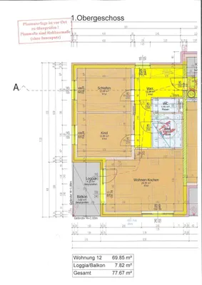 3-Zimmer-Wohnung mieten in Kirchdorf an der Krems – 69,85 m², € 778 – Bild 3 von 3