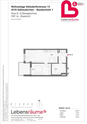 2-Zimmer-Wohnung mieten in Urfahr-Umgebung – 52 m², € 784 – Bild 13 von 13