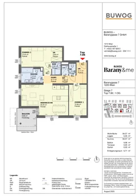 3-Zimmer-Wohnung mieten in Wien – 84,57 m², € 1.459 – Bild 9 von 9