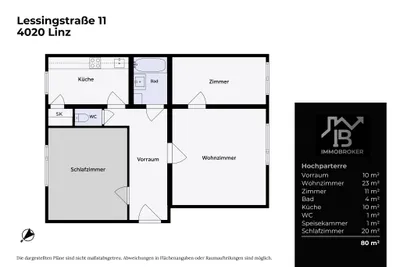3-Zimmer-Wohnung kaufen in Linz – 79,83 m², € 249.000 – Bild 17 von 17