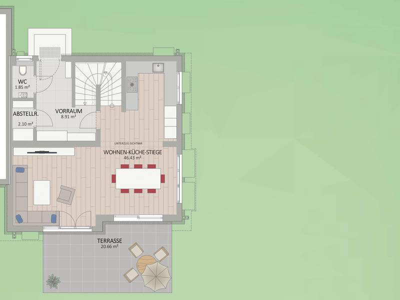 1220, Franz-Loidl-Straße, 75 m Luftlinie zur Alten Donau, 500 m zur U1, Doppelhaus - Ansicht 3