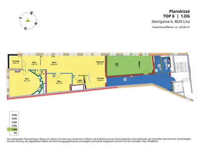 4-Zimmer-Gewerbeimmobilie mieten in Linz – 245 m², € 5.123 – Bild 11 von 11