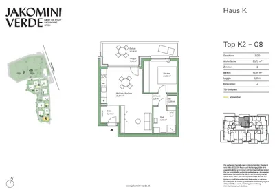 2-Zimmer-Wohnung kaufen in Graz – 53,72 m², € 279.000 – Bild 6 von 6