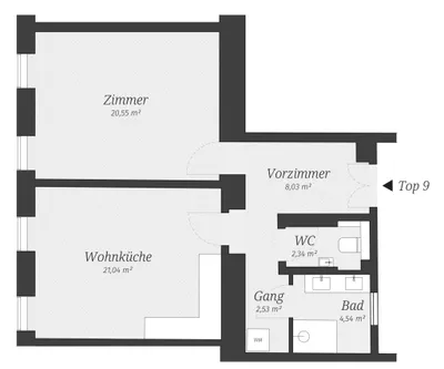 2-Zimmer-Wohnung kaufen in Wien – 59,03 m², € 335.900 – Bild 7 von 7
