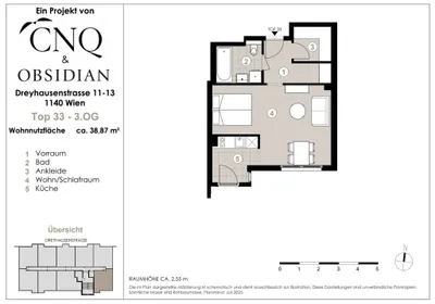 1-Zimmer-Wohnung kaufen in Wien – 38,87 m², € 193.900 – Bild 23 von 23