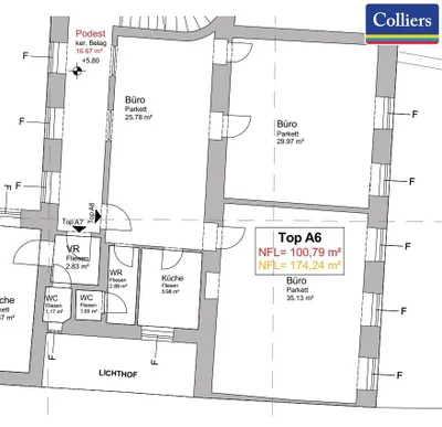 2-Zimmer-Gewerbeimmobilie mieten in Wien – 101 m², € 1.990 – Bild 8 von 9
