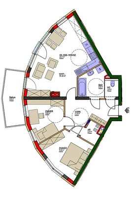 Wohnung mieten in Waidhofen an der Thaya – 74,38 m², € 934 – Bild 3 von 3