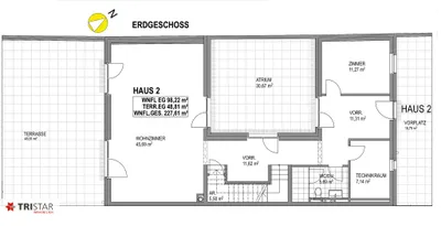7-Zimmer-Haus mieten in Mödling – 227,61 m², € 3.990 – Bild 38 von 41