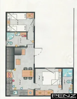 3-Zimmer-Immobilie kaufen in Kirchdorf an der Krems – 58 m², € 159.000 – Bild 16 von 17