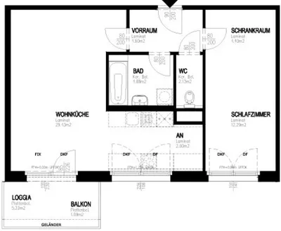 2-Zimmer-Wohnung mieten in Wien – 60,05 m², € 1.015 – Bild 5 von 5