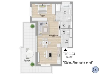 2-Zimmer-Wohnung kaufen in Wien – 70,02 m², € 999.900 – Bild 7 von 7