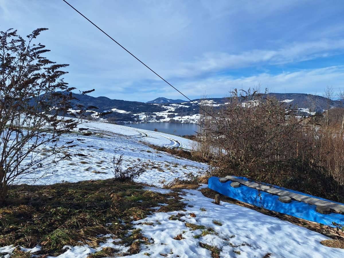 Wo der Attersee zum Nachbarn wird! Grundstück mit Seeblick in Steinbach am Attersee - Ansicht 2