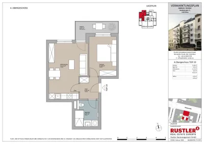 2-Zimmer-Wohnung mieten in Wien – 43,01 m², € 863 – Bild 10 von 10