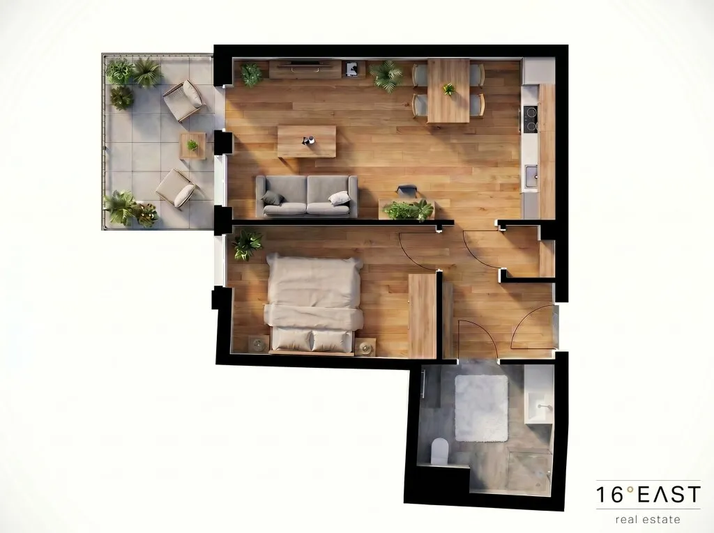 2-Zimmer-Neubau mit Balkon | unter EUR 300.000 | provisionsfrei für Käufer - Ansicht 3