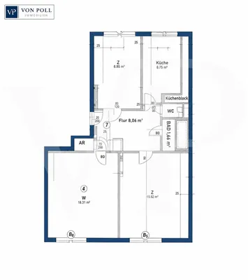 3-Zimmer-Wohnung kaufen in Wien – 63,91 m², € 362.000 – Bild 17 von 17
