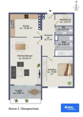 2-Zimmer-Wohnung kaufen in Villach – 71,3 m², € 149.900 – Bild 12 von 12