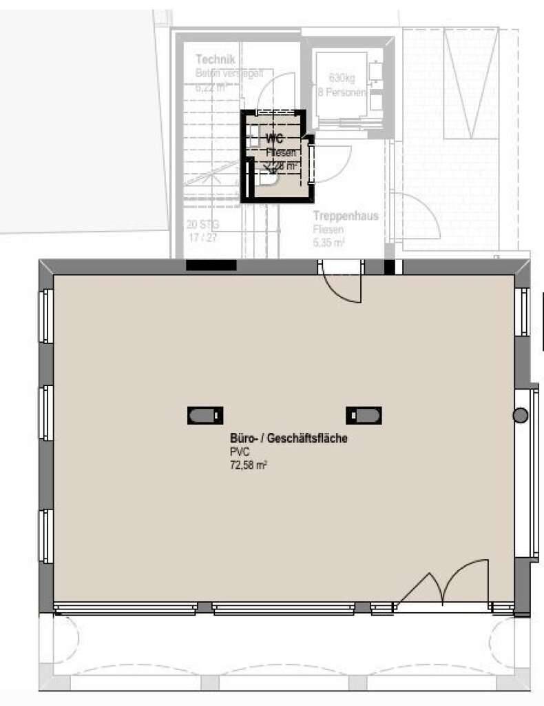 MODERNE BÜRO-/GESCHÄFTSFLÄCHE MIT LAGER - Ansicht 3