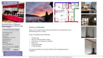 3-Zimmer-Wohnung mieten in Salzburg-Umgebung – 72 m², € 1.250 – Bild 3 von 12