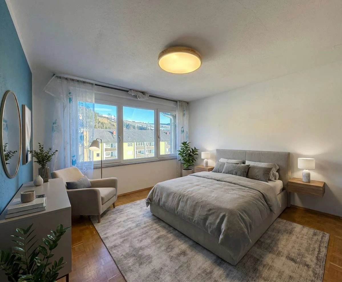 Wohnen mit Weitblick: 3-Zimmer-Wohnung mit Loggia & Zweitwohnsitzmöglichkeit in Neumarkt! - Ansicht 2