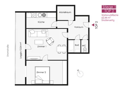 2-Zimmer-Wohnung kaufen in Wien – 62,44 m², € 212.000 – Bild 9 von 9