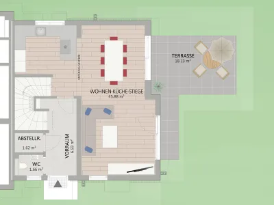 4-Zimmer-Haus kaufen in Wien – 116,81 m², € 679.900 – Bild 2 von 6