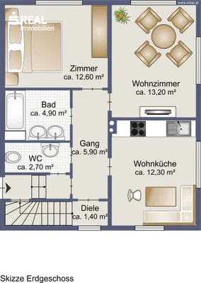 5-Zimmer-Haus kaufen in Neunkirchen – 107 m², € 260.000 – Bild 27 von 29