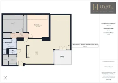 3-Zimmer-Wohnung mieten in Wien – 126,82 m², € 2.100 – Bild 17 von 17