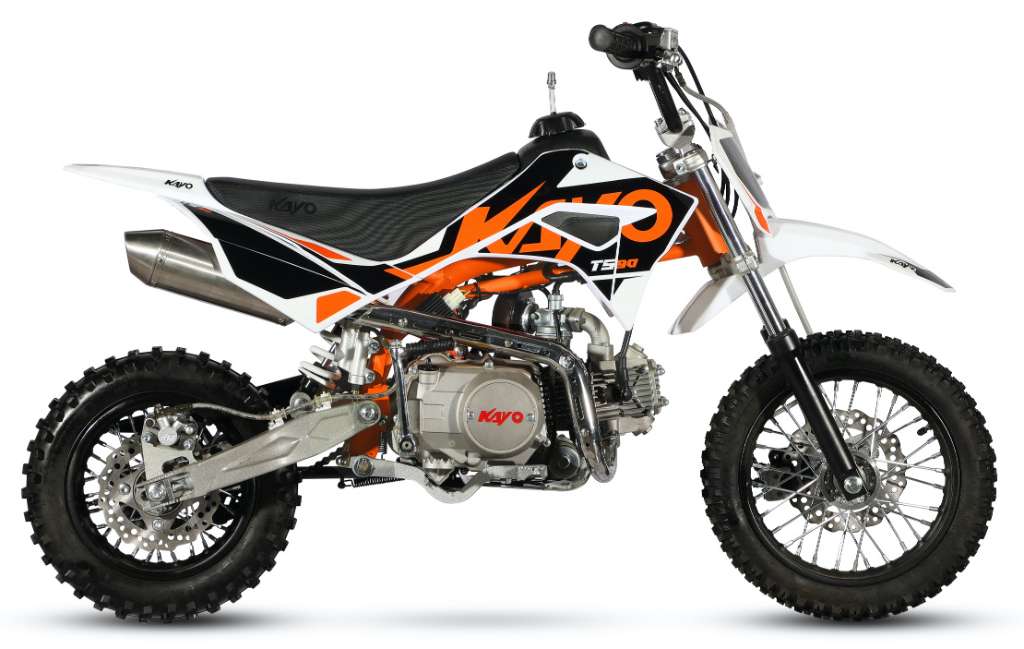 Kayo Dirtbike TS90 mit 10/12“ Räder Semiautomatik - E-Start Motocross