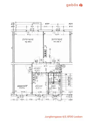 3-Zimmer-Wohnung mieten in Leoben – 63,52 m², € 510 – Bild 23 von 23