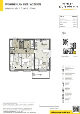 3-Zimmer-Wohnung mieten in Sankt Pölten – 72,9 m², € 921 – Bild 12 von 12