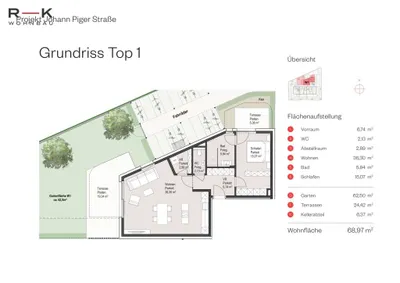 2-Zimmer-Wohnung kaufen in Salzburg Stadt – 68,97 m², € 680.000 – Bild 4 von 5