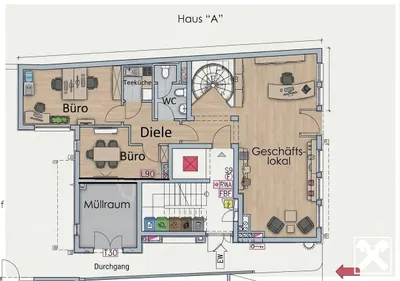 3-Zimmer-Gewerbeimmobilie mieten in Sankt Pölten – 126 m², € 1.652 – Bild 12 von 12
