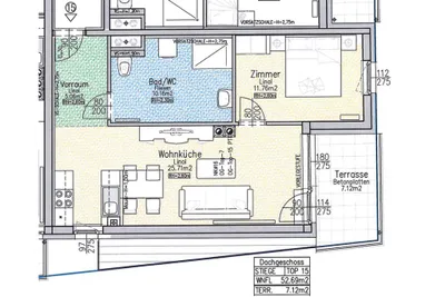 2-Zimmer-Wohnung mieten in Sankt Pölten Land – 52,69 m², € 760 – Bild 2 von 14