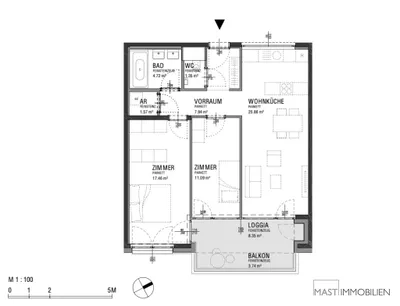 3-Zimmer-Wohnung kaufen in Wien – 78,33 m², € 461.000 – Bild 12 von 12